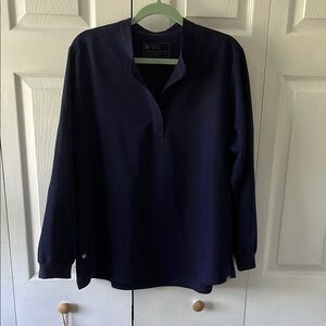 Figs Women’s Navy Blue Long Sleeve Rafaela Top